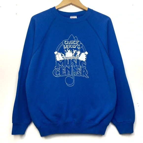 Levin Long Sleeve Crew Neck Sweatshirt Vintage 80's Chuck Levin's